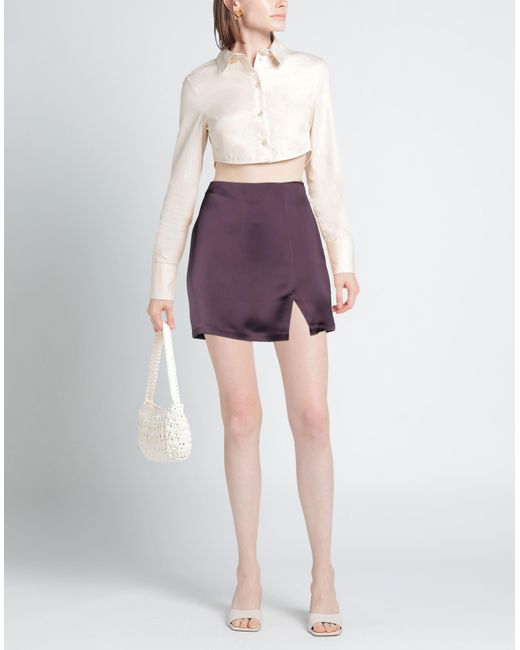 In the mood for love Purple Mini Skirt