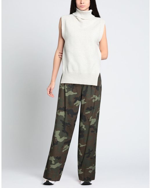 Myths Green Military Pants Cotton, Elastane
