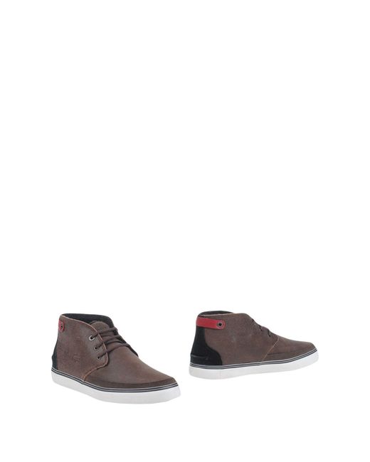 Lacoste Brown Ankle Boots for men