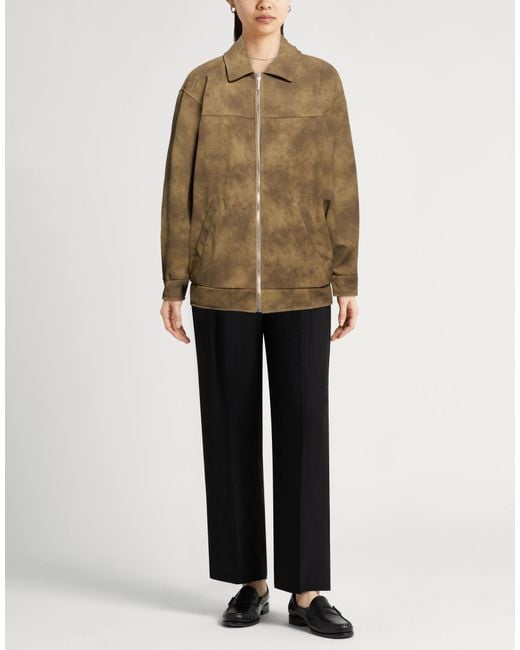 Haveone Brown Khaki Jacket Polyester