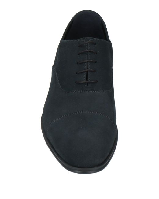 Calpierre Blue Lace-Up Shoes Leather for men