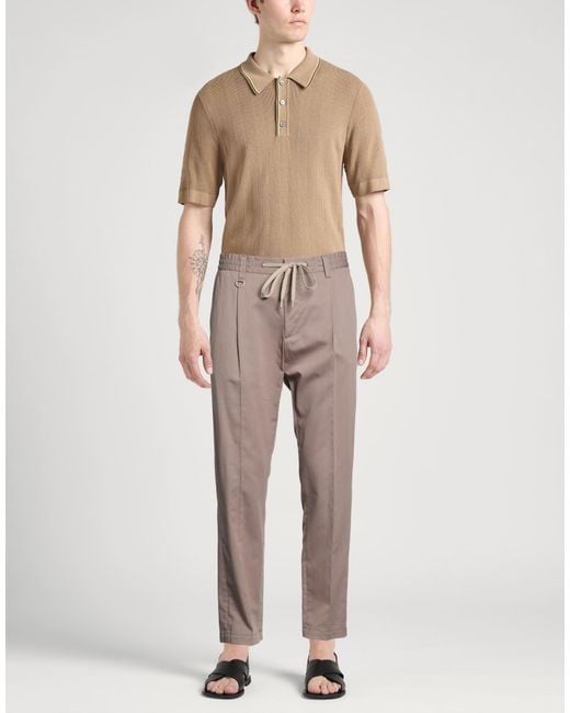 Paolo Pecora Gray Trouser for men