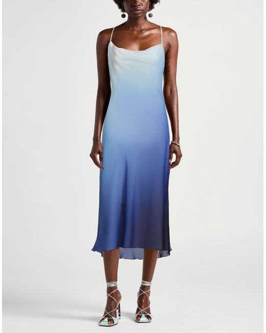 Patrizia Pepe Blue Midi-Kleid