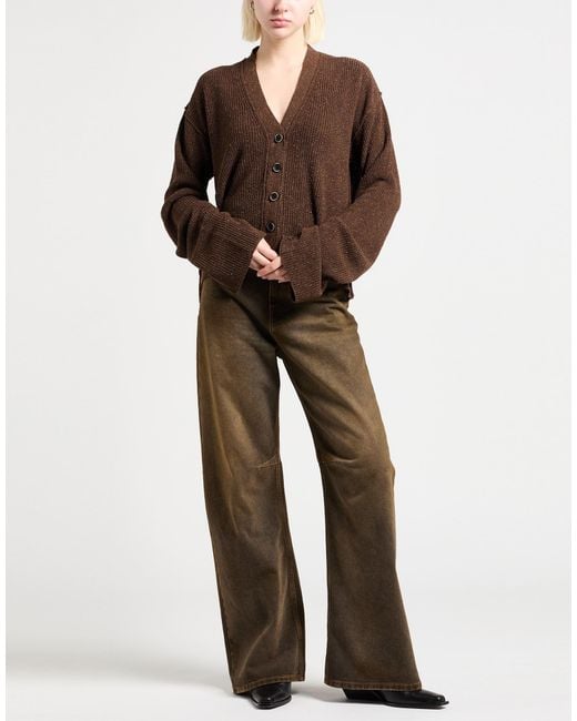 Uma Wang Brown Cardigan Silk