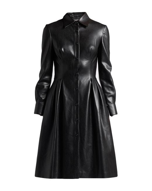 Ermanno Scervino Black Midi Dress Polyamide, Polyurethane Resin