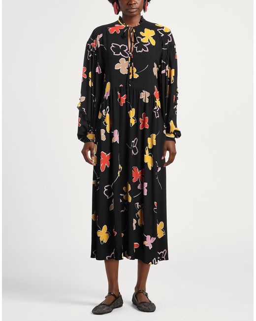 Ted Baker Black Midi-Kleid