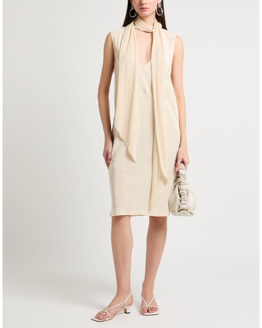 Helmut Lang White Midi Dresses