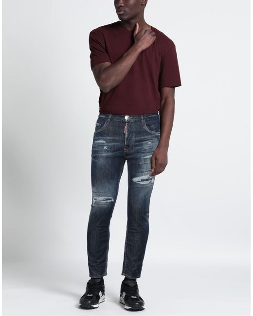DSquared² Blue Jeans Cotton, Elastomultiester, Elastane for men
