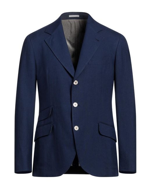 Brunello Cucinelli Blue Blazer for men