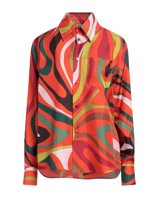 Emilio Pucci Red Hemd