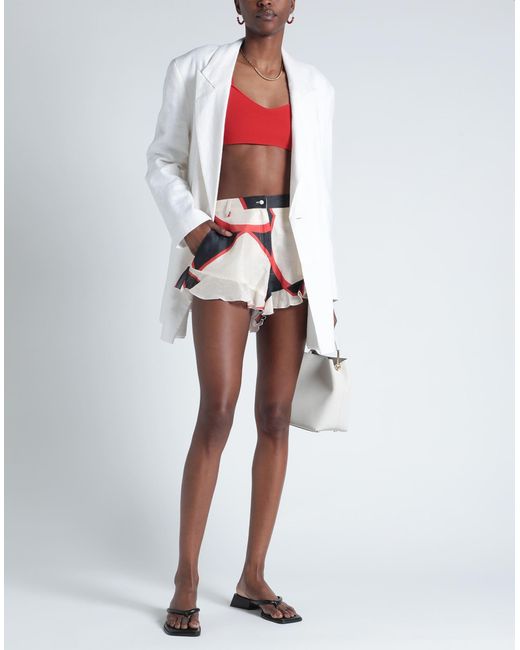 Raquel Diniz White Shorts & Bermuda Shorts