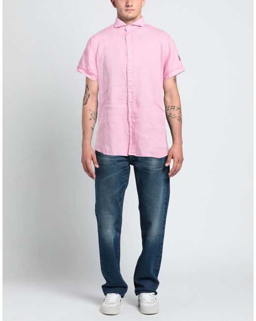 Cooperativa Pescatori Posillipo Pink Shirt for men