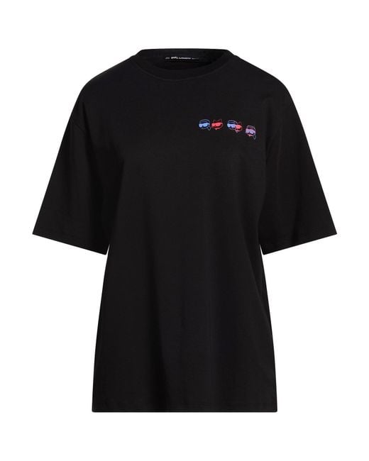 Karl Lagerfeld Black T-Shirt Organic Cotton