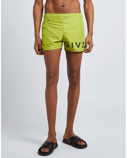 Givenchy Green Swim Trunks for men