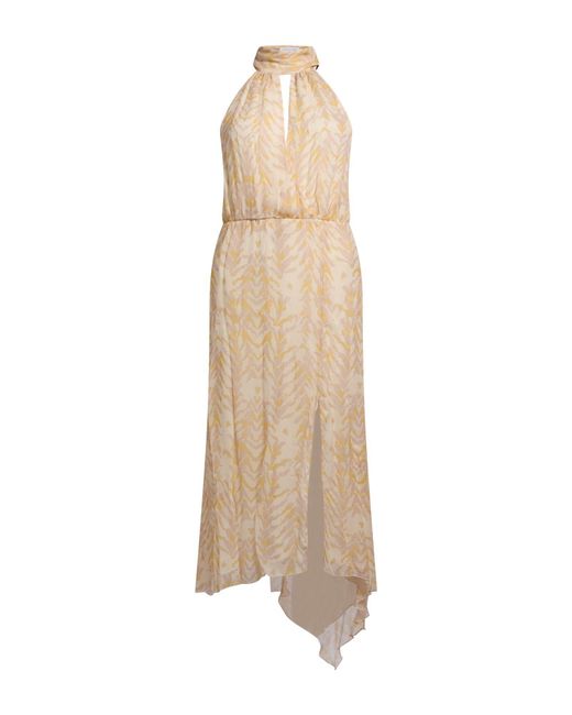 Patrizia Pepe Natural Midi Dress Viscose