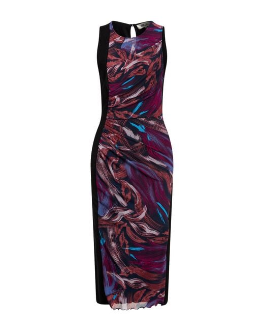 Diane von Furstenberg Purple Midi Dresses