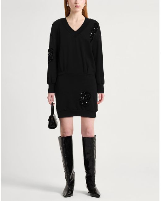 Gaelle Paris Black Mini Dress Cotton