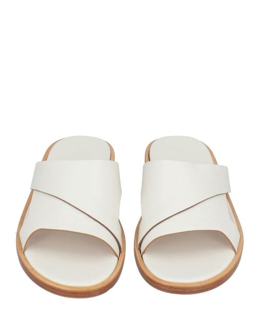 Santoni White Sandals for men