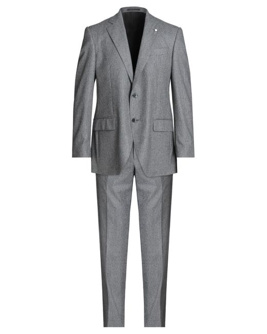 Luigi Bianchi Gray Suit for men