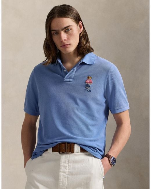 Polo Ralph Lauren Blue Polo Shirt for men