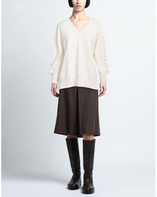 Barrie White Sweater Cashmere