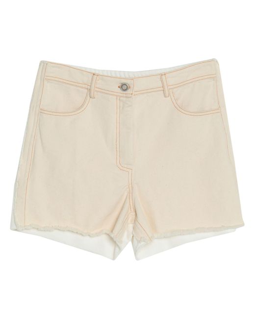 8pm Natural Ivory Shorts & Bermuda Shorts Cotton, Polyester