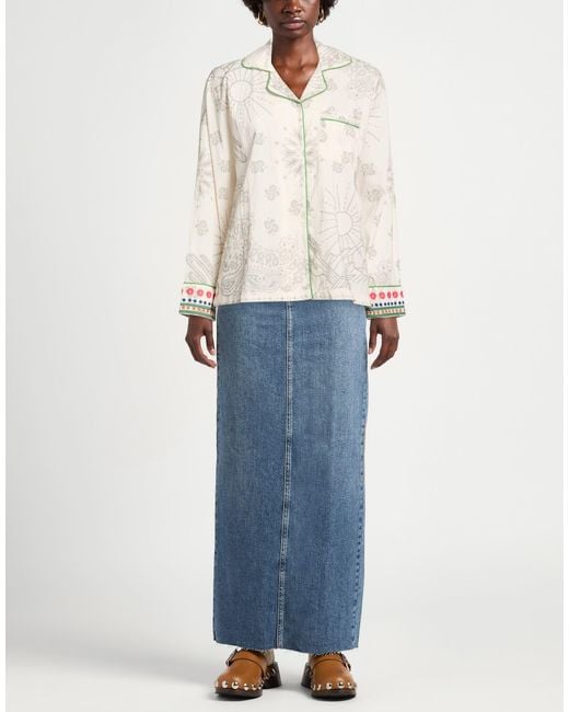 ARIZONA LOVE Natural Cream Shirt Cotton, Polyester