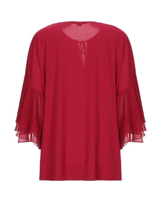 SEVENTY VENEZIA Red Top Polyester, Elastane