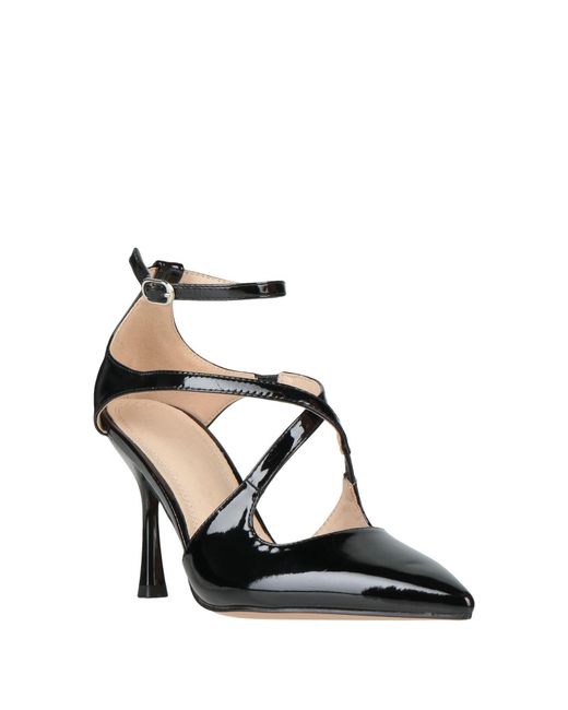 Twenty Four Haitch Black Pumps