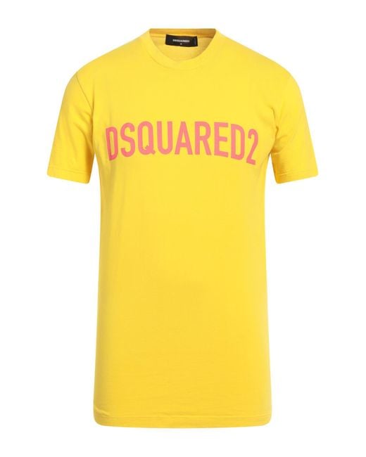 Camiseta DSquared² de hombre de color Yellow