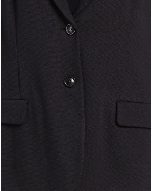SEVENTY VENEZIA Black Blazer Viscose, Polyamide, Elastane