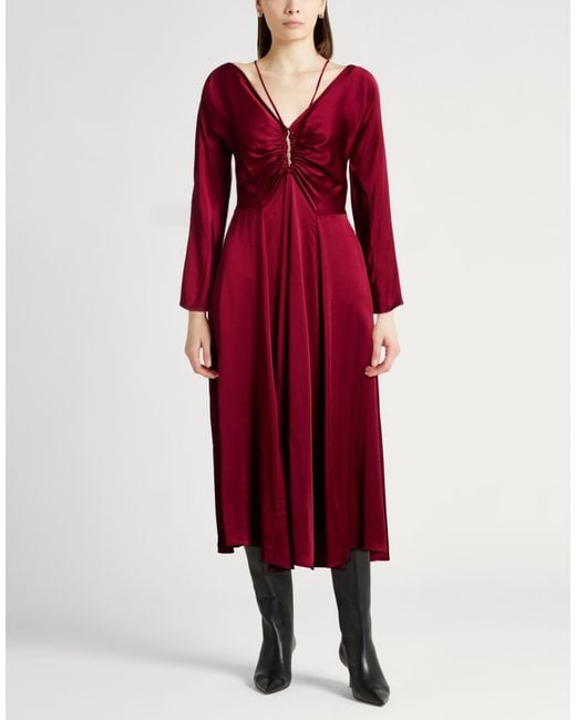 Palmer//Harding Red Midi Dresses