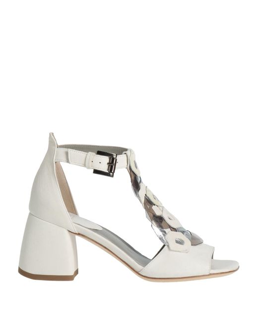 Ixos White Sandals Leather