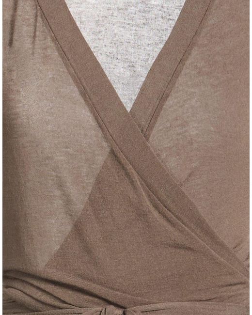 Alpha Studio Brown Wrap Cardigans Viscose, Polyamide, Cashmere, Elastane