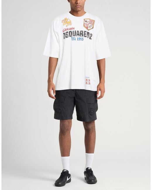 DSquared² White T-Shirt Cotton for men