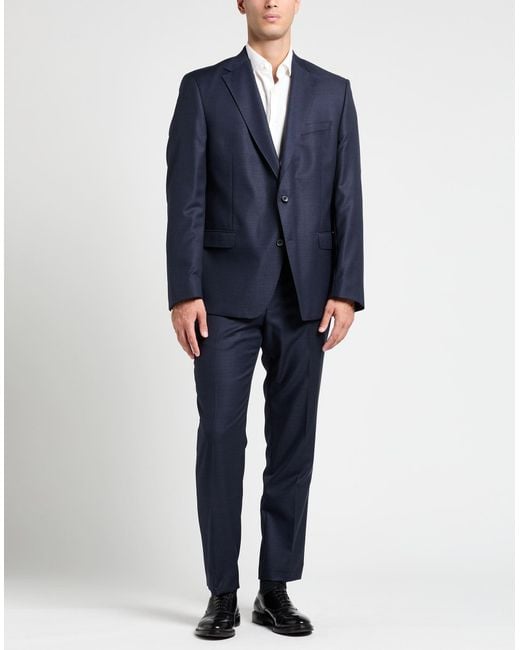 DIGEL Blue Suit Virgin Wool for men