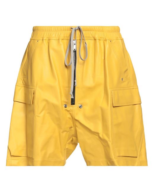 Rick Owens Yellow Shorts & Bermuda Shorts for men
