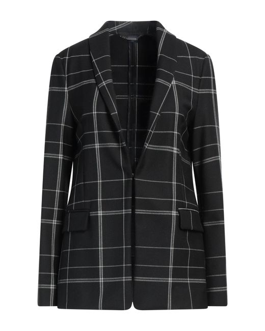 Woolrich Black Blazer Polyester, Virgin Wool, Elastane