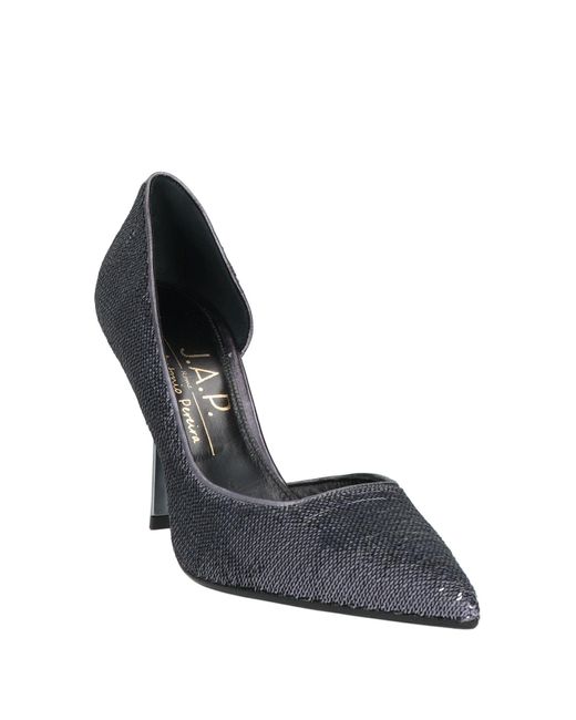 J.A.P. JOSE ANTONIO PEREIRA White Pumps Leather, Textile Fibers