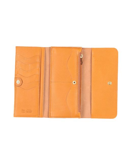 Il Bisonte Orange Brieftasche