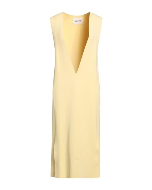 Jil Sander Metallic Midi Dress