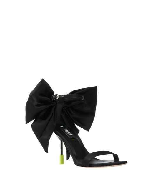 MSGM Black Sandals