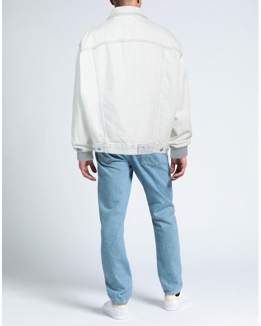 Gcds White Denim Outerwear for men
