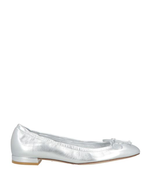 Stuart Weitzman White Ballerina