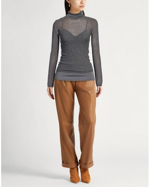 Max Mara Gray Rollkragenpullover