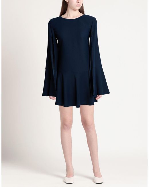 Compagnia Italiana Blue Mini Dress Polyester