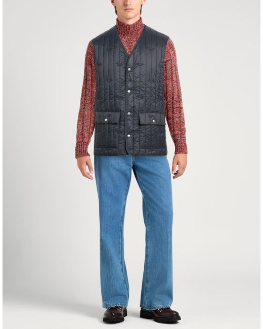 Maison Kitsuné Blue Vests for men