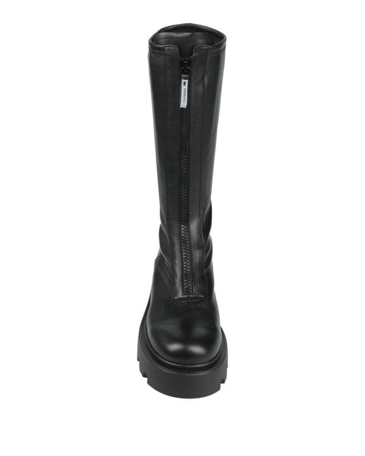 Premiata Black Boot Leather