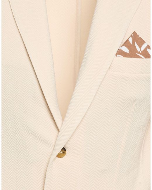 AT.P.CO Natural Blazer Polyester, Elastane for men