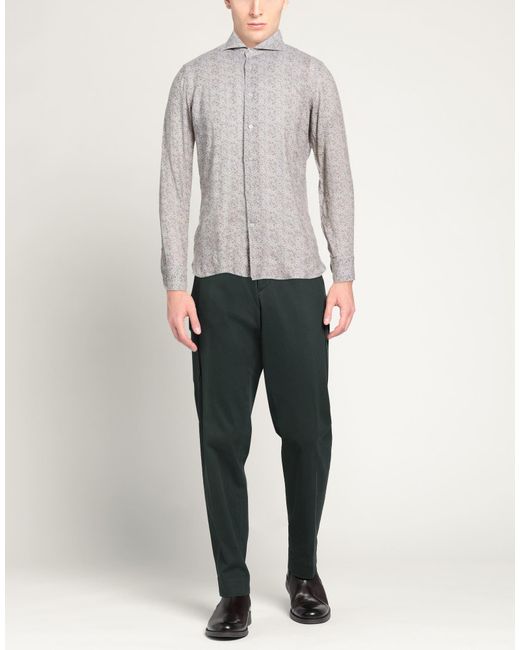 Camicia di Borriello in Gray da Uomo